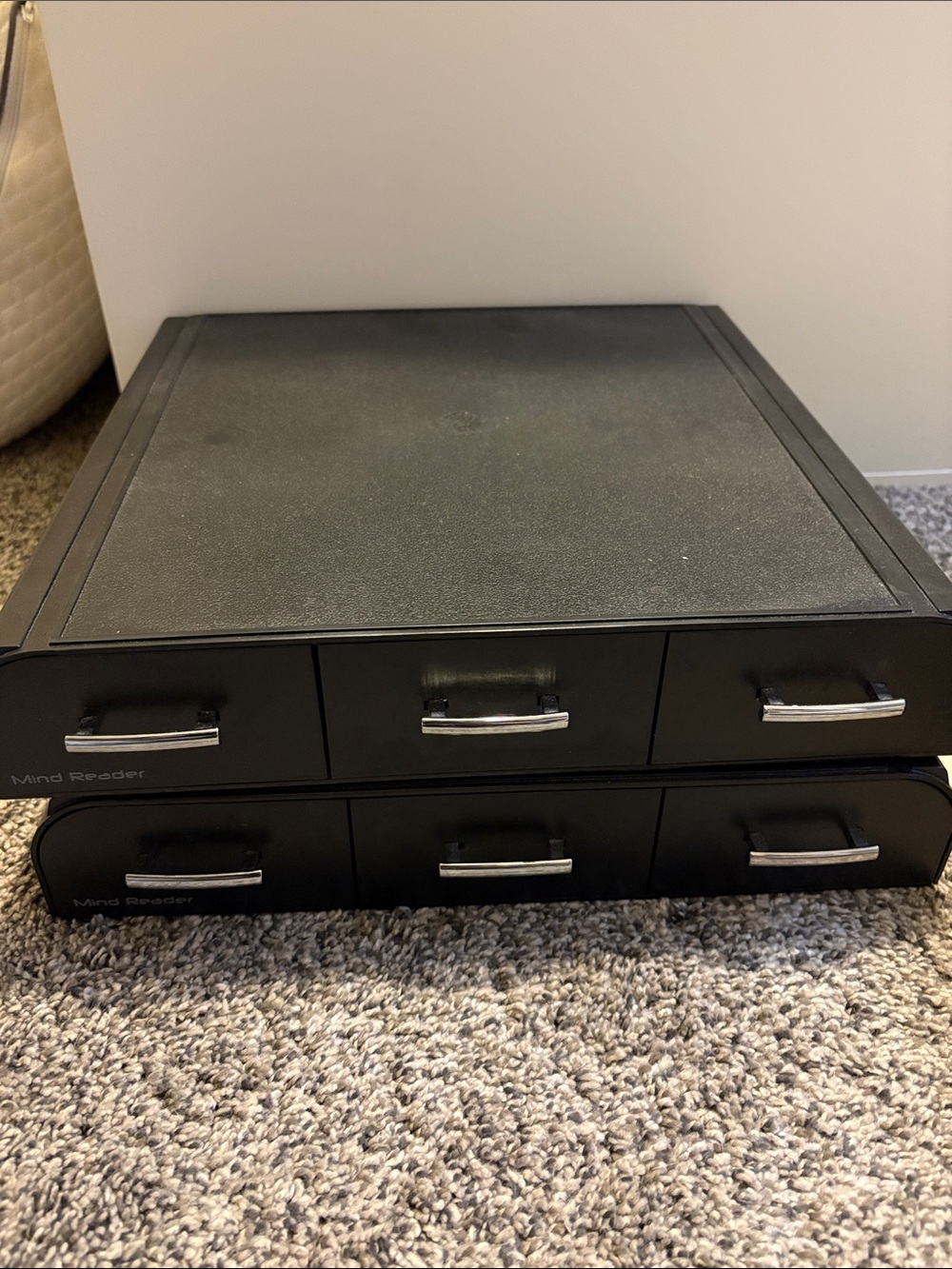 Monitor stand drawers